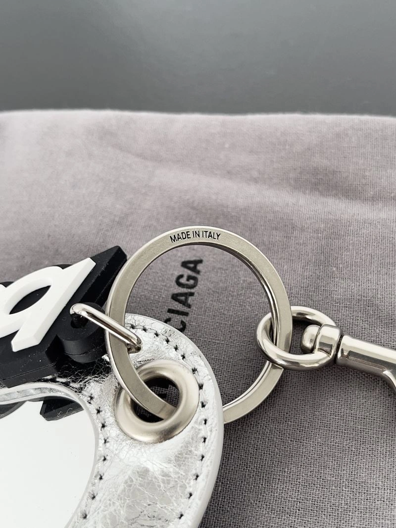 Balenciaga Heart Mirror Pendant Keychain in Sheepskin ModernLook 69988