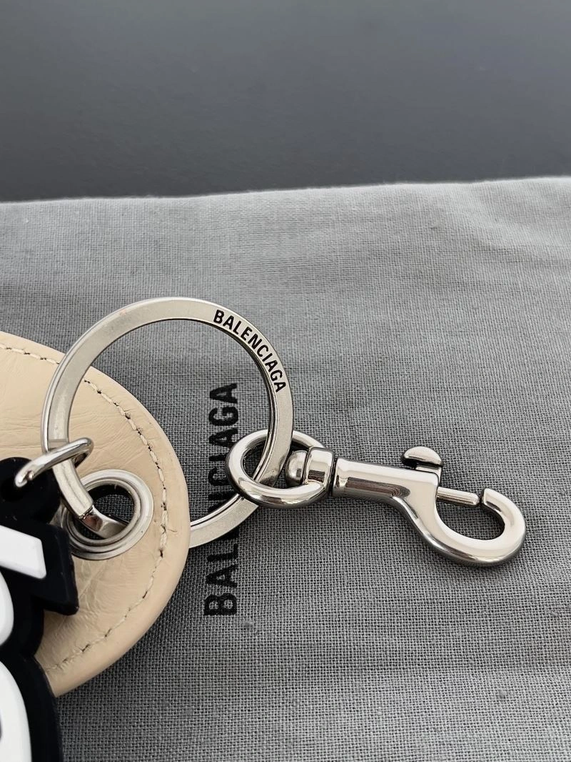 Efficient Balenciaga Heart-Shaped Sheepskin Mirror Keychain Charm 70076