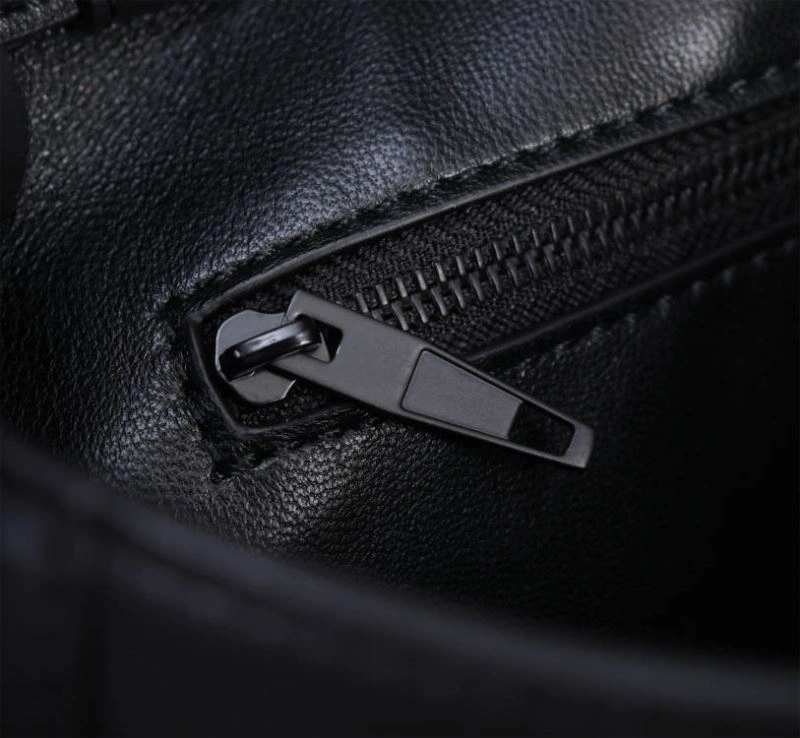 Efficient Balenciaga Hourglass Arc Black Gun Bag with Embossed Cowhide Texture 75309