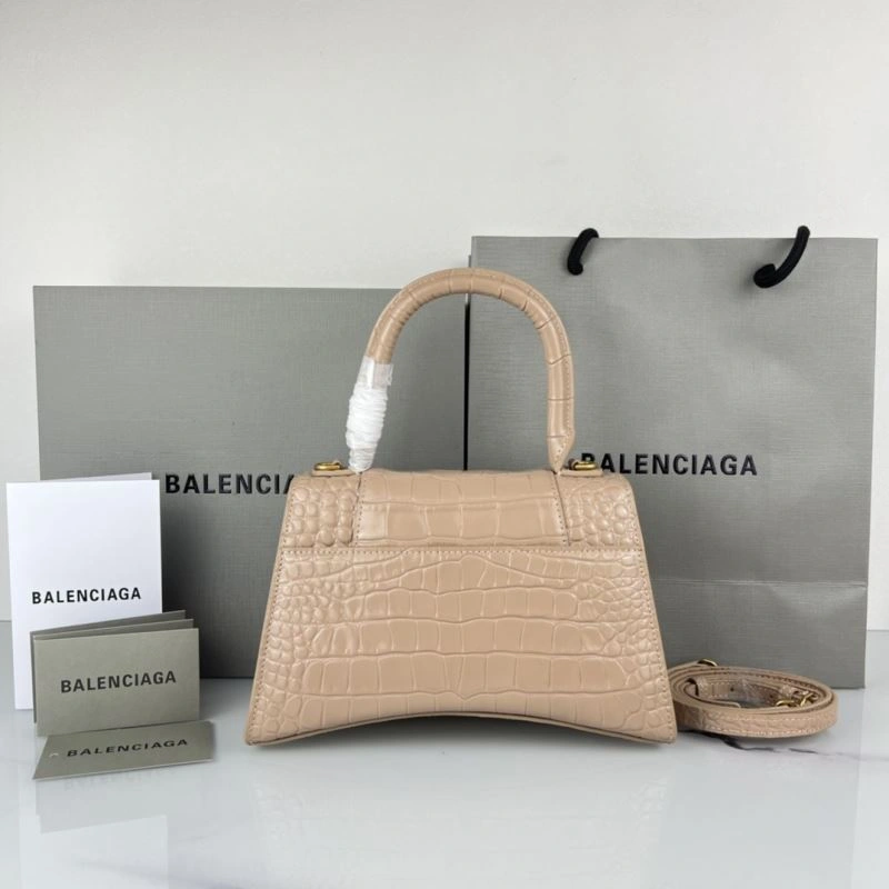 StreetReady Balenciaga Hourglass Bag - Naked Pink Crocodile with Gold Buckle 78729