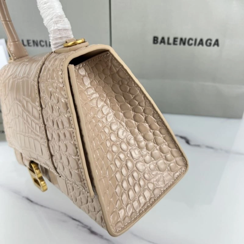 StreetReady Balenciaga Hourglass Bag - Naked Pink Crocodile with Gold Buckle 78729