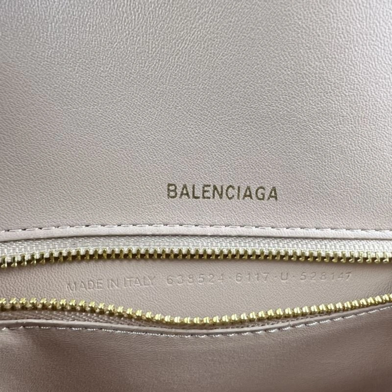 StreetReady Balenciaga Hourglass Bag - Naked Pink Crocodile with Gold Buckle 78729