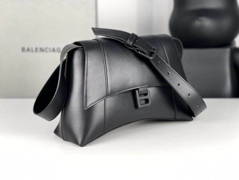Balenciaga Hourglass Black Buckle Bag - Iconic Arc Design MultiPurpose 72606