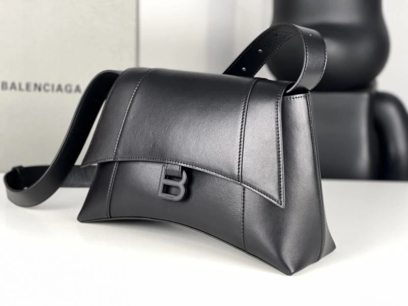 Balenciaga Hourglass Black Buckle Bag - Iconic Arc Design MultiPurpose 72606
