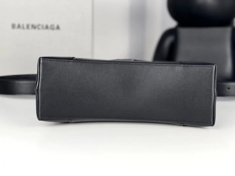 Balenciaga Hourglass Black Buckle Bag - Iconic Arc Design MultiPurpose 72606