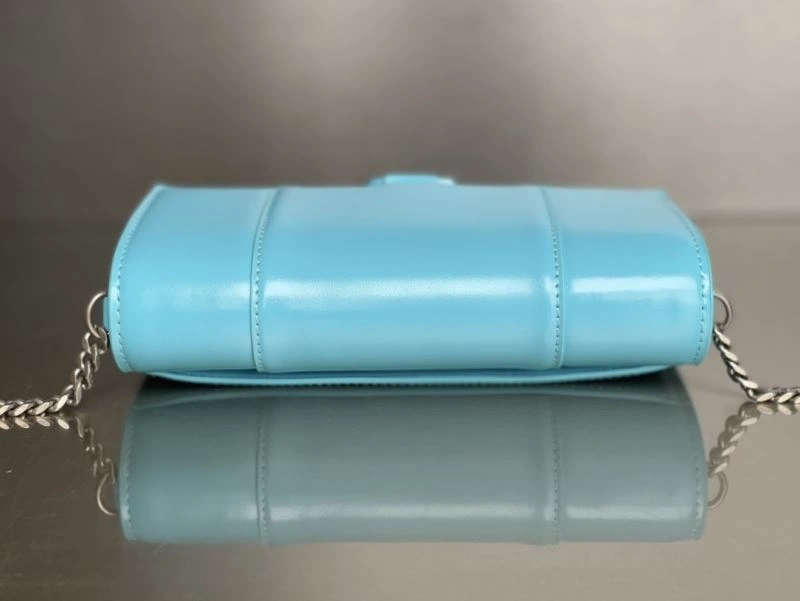Balenciaga Hourglass Chain Bag in Plain Sky Blue with Buckle Vibrant 78690