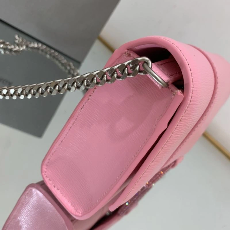 Functional Balenciaga Hourglass Chain Bag with Diamond B Buckle 78639