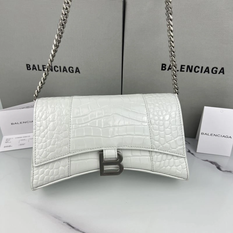 Flexible Balenciaga Hourglass Chain Crossbody Bag - Petite B-Shaped Elegance 78651