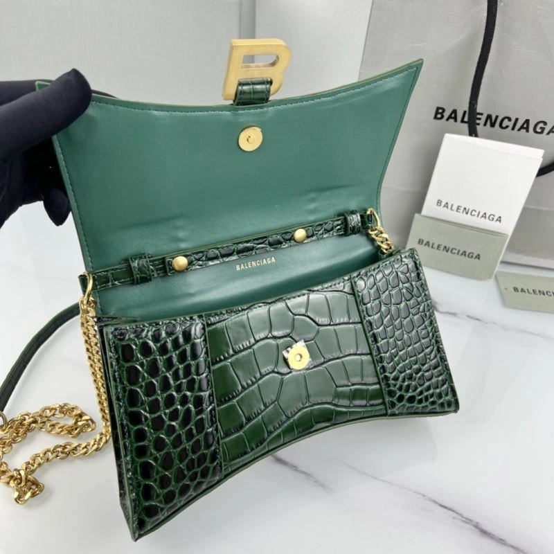 Premium Balenciaga Hourglass Chain Crossbody Bag - Petite Elegance Redefined 78650