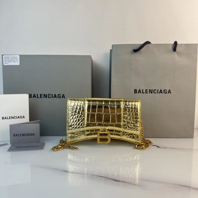 Balenciaga Hourglass Chain Crossbody Bag - Petite Elegance in Cowhide Modern 78658