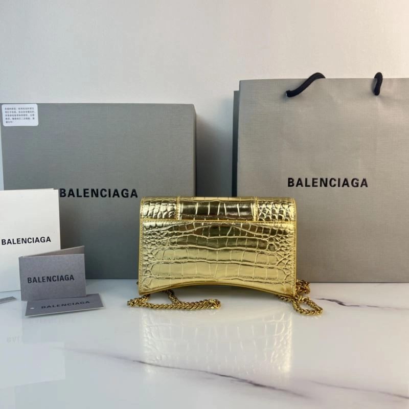 Balenciaga Hourglass Chain Crossbody Bag - Petite Elegance in Cowhide Modern 78658
