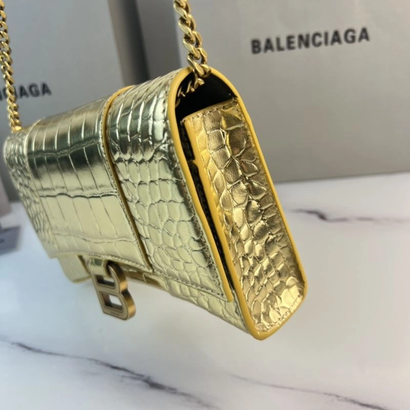 Balenciaga Hourglass Chain Crossbody Bag - Petite Elegance in Cowhide Modern 78658