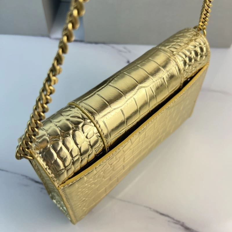 Balenciaga Hourglass Chain Crossbody Bag - Petite Elegance in Cowhide Modern 78658