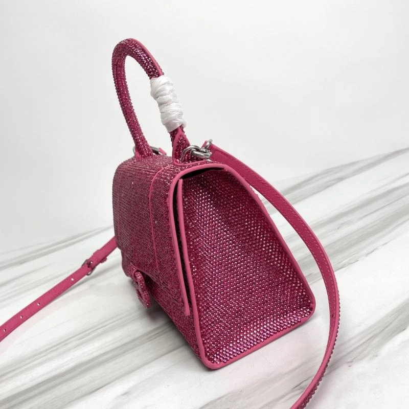 SoftTouch Balenciaga Hourglass Crocodile-Embossed Bag - Style 78756
