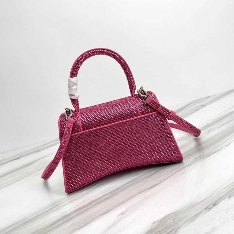 SoftTouch Balenciaga Hourglass Crocodile-Embossed Bag - Style 78756