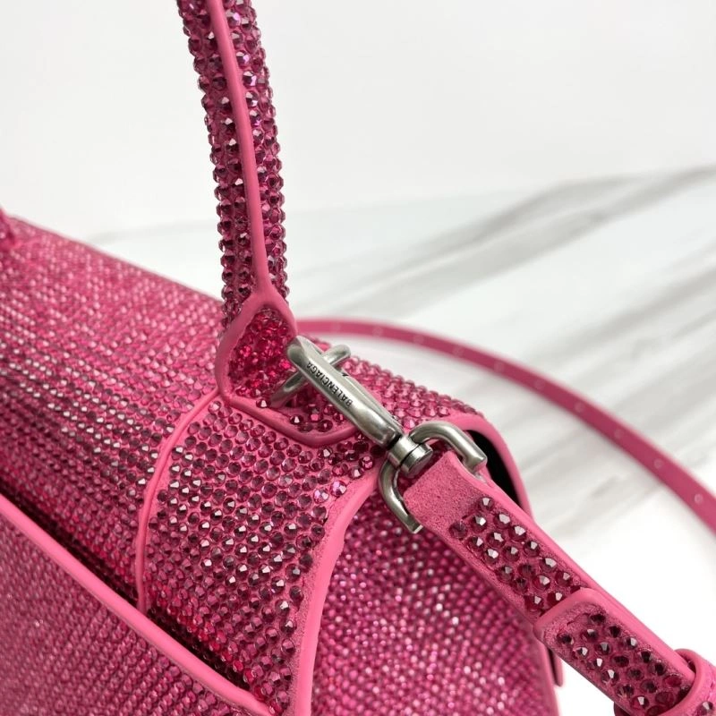 SoftTouch Balenciaga Hourglass Crocodile-Embossed Bag - Style 78756