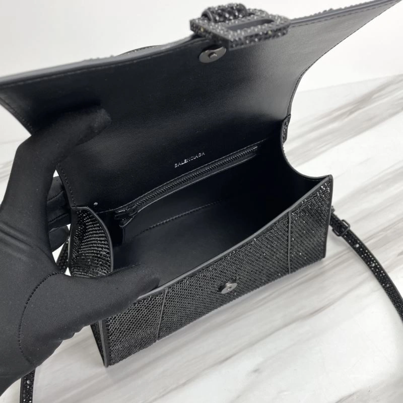 Balenciaga Hourglass Crocodile-Embossed Bag - Style Original 78750