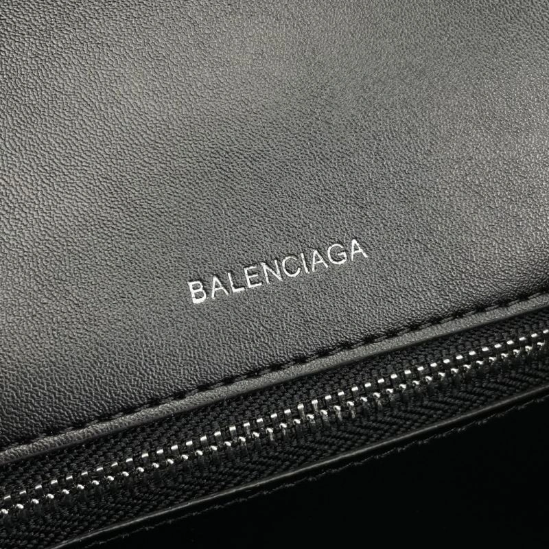 Modern Balenciaga Hourglass Crocodile Embossed Bag - Style 78749