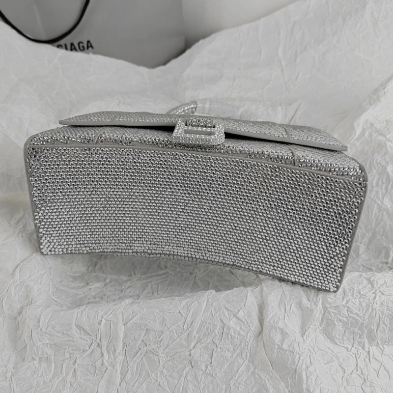 Balenciaga Hourglass Crocodile-Embossed Bag - Style EasyCare 78619