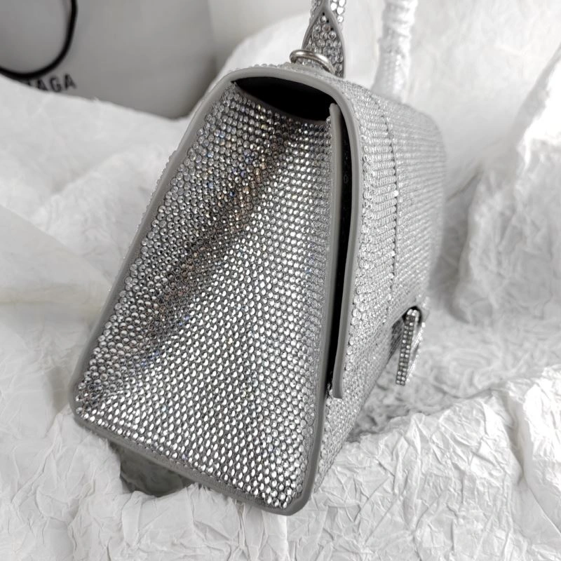 Balenciaga Hourglass Crocodile-Embossed Bag - Style EasyCare 78619