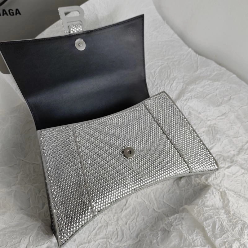 Balenciaga Hourglass Crocodile-Embossed Bag - Style EasyCare 78619