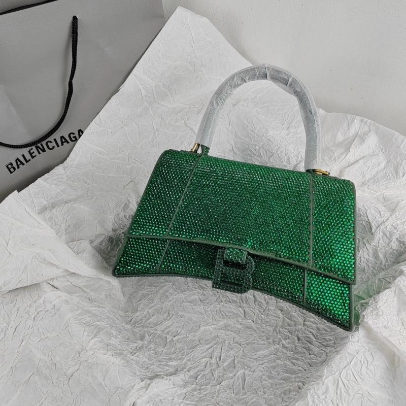 Neat Balenciaga Hourglass Crocodile-Embossed Cowhide Bag 78625