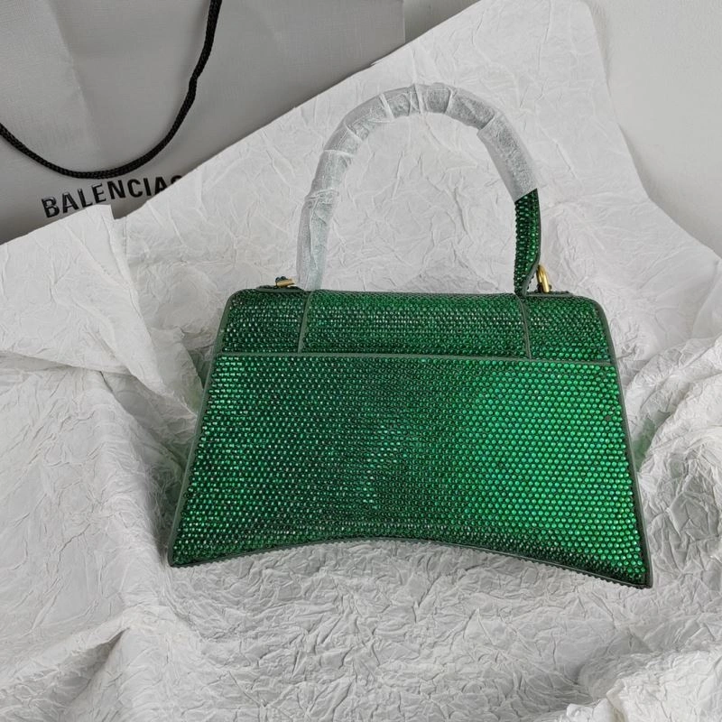 Neat Balenciaga Hourglass Crocodile-Embossed Cowhide Bag 78625