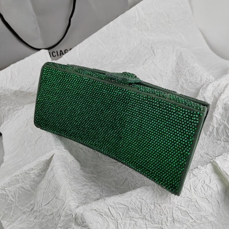 Neat Balenciaga Hourglass Crocodile-Embossed Cowhide Bag 78625