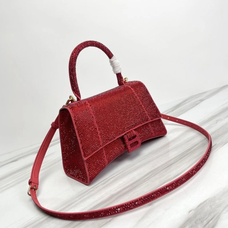 Supportive Balenciaga Hourglass Crocodile Embossed Handcrafted Bag 78751