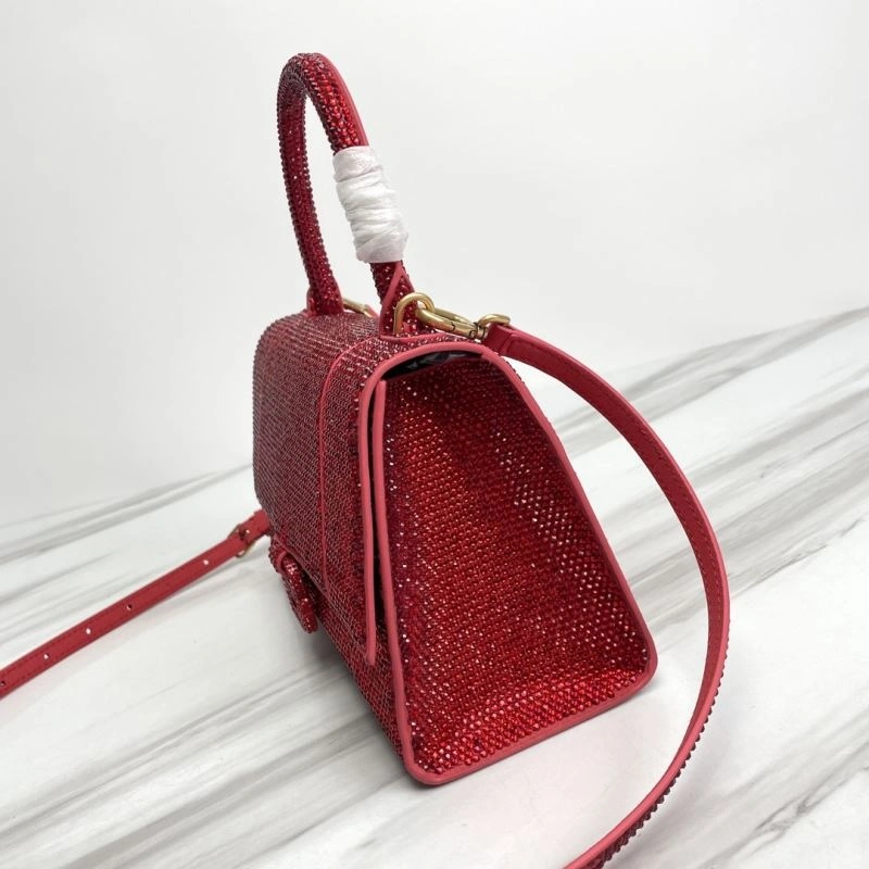 Supportive Balenciaga Hourglass Crocodile Embossed Handcrafted Bag 78751