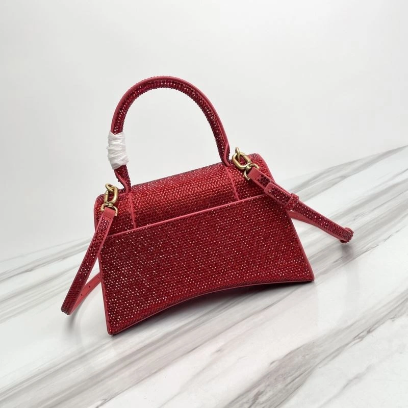 Supportive Balenciaga Hourglass Crocodile Embossed Handcrafted Bag 78751