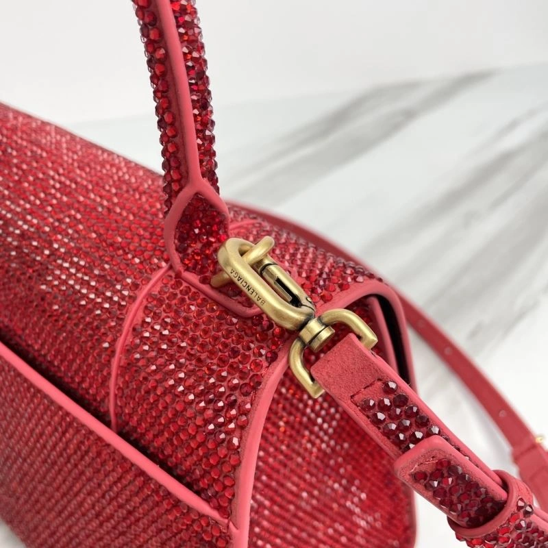 Supportive Balenciaga Hourglass Crocodile Embossed Handcrafted Bag 78751