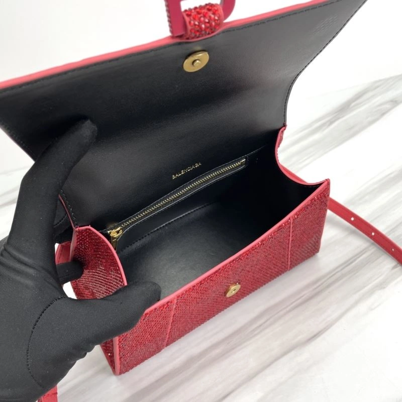 Supportive Balenciaga Hourglass Crocodile Embossed Handcrafted Bag 78751