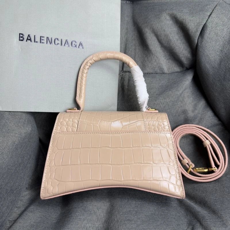 WellDesigned Balenciaga Hourglass Crocodile Pattern Bag with Gold Buckle 69964