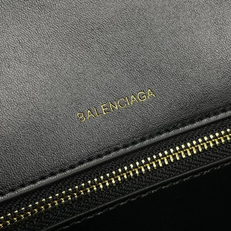 Supportive Balenciaga Hourglass Crocodile Texture Bag - New Season 78755