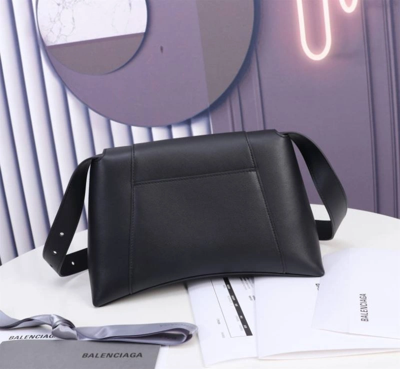 Balenciaga Hourglass Curved Black Bag with Gold Hardware - LG-6068S MoistureWicking 75312