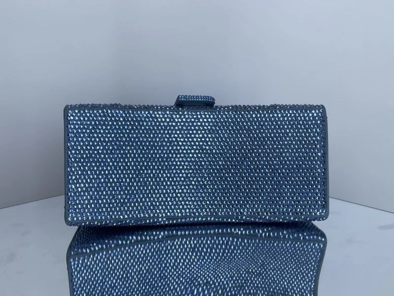 Balenciaga Hourglass Diamond Water Blue Limited Edition Bag ZipUp 72596