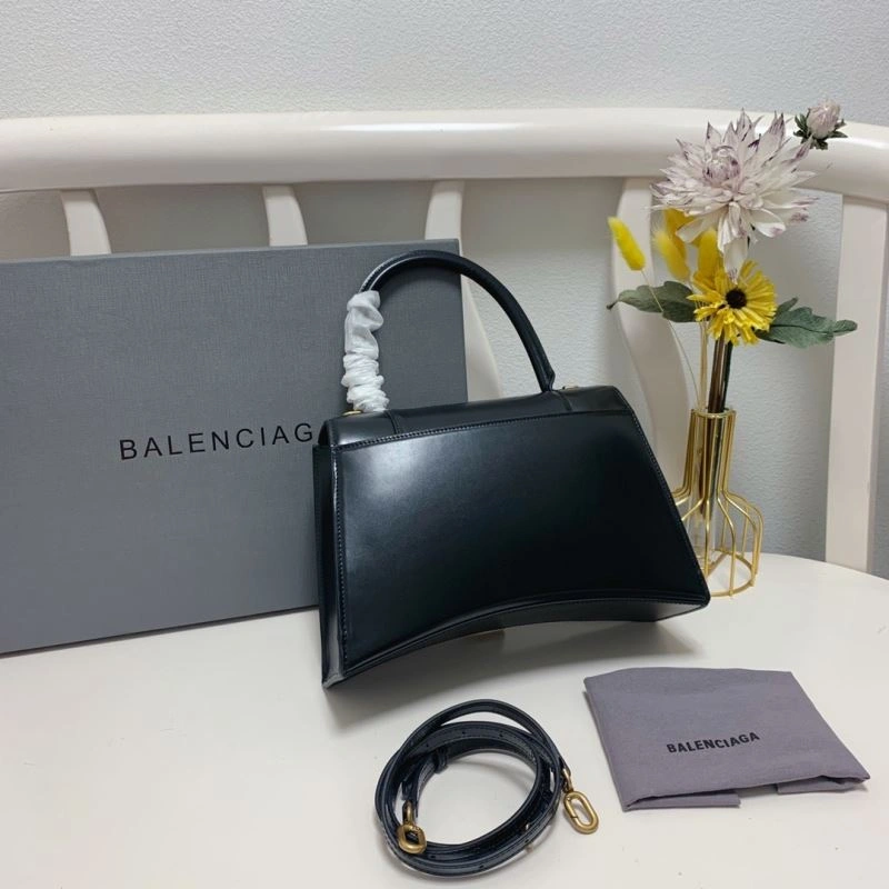 OnTrend Balenciaga Hourglass Large 27cm Smooth Box Leather Bag 72620