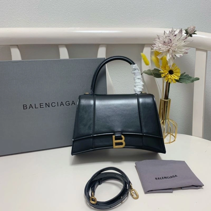 OnTrend Balenciaga Hourglass Large 27cm Smooth Box Leather Bag 72620