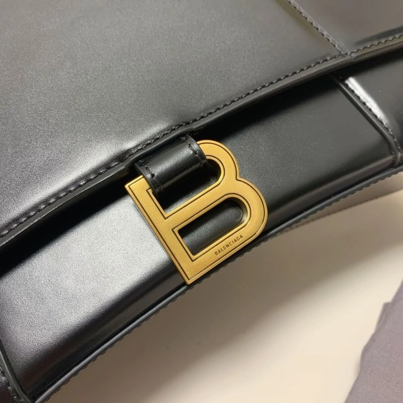OnTrend Balenciaga Hourglass Large 27cm Smooth Box Leather Bag 72620