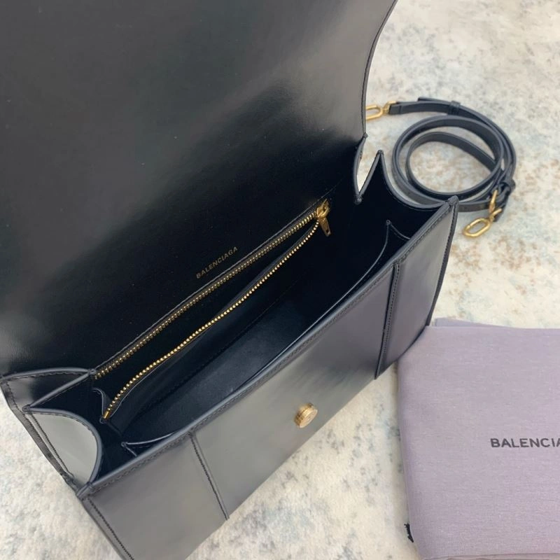 OnTrend Balenciaga Hourglass Large 27cm Smooth Box Leather Bag 72620