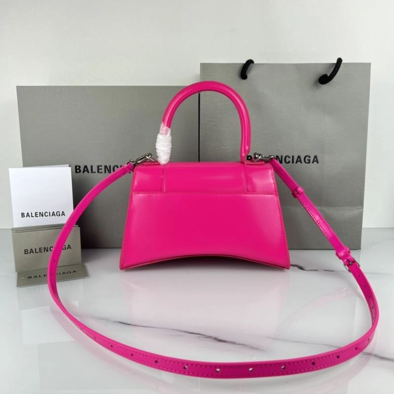 Sustainable Balenciaga Hourglass Magenta Plain Bag - Iconic Design 78721