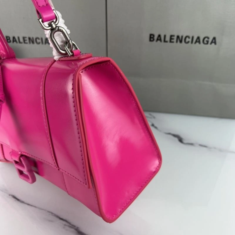 Sustainable Balenciaga Hourglass Magenta Plain Bag - Iconic Design 78721