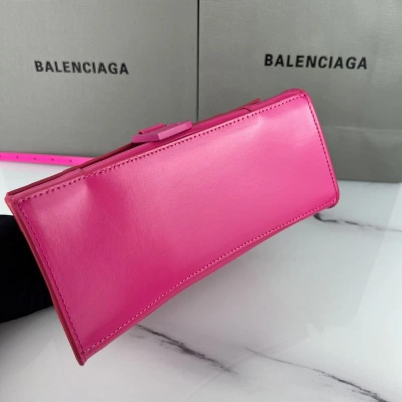 Sustainable Balenciaga Hourglass Magenta Plain Bag - Iconic Design 78721