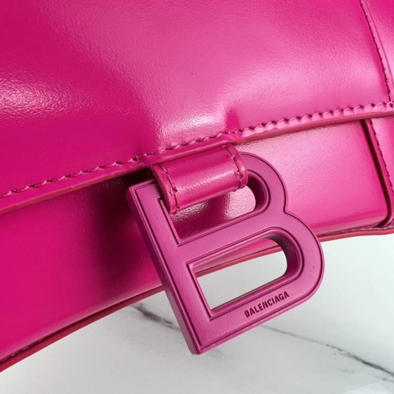 Sustainable Balenciaga Hourglass Magenta Plain Bag - Iconic Design 78721