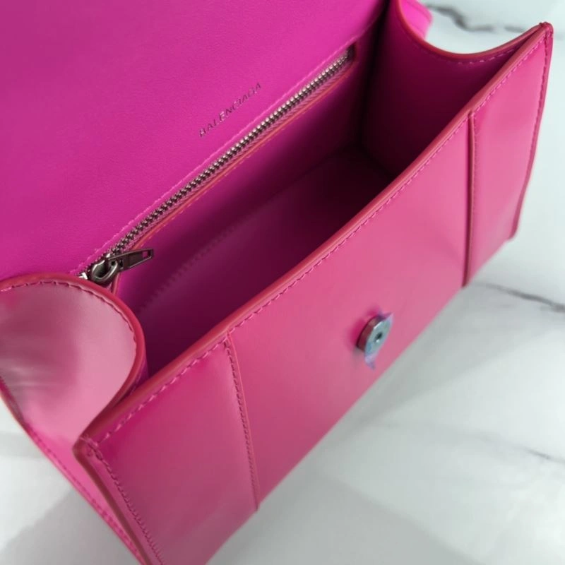 Sustainable Balenciaga Hourglass Magenta Plain Bag - Iconic Design 78721