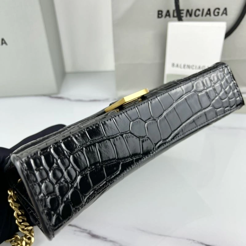 Balenciaga Hourglass Mini Chain Crossbody Bag -  Cowhide Design Bright 78647