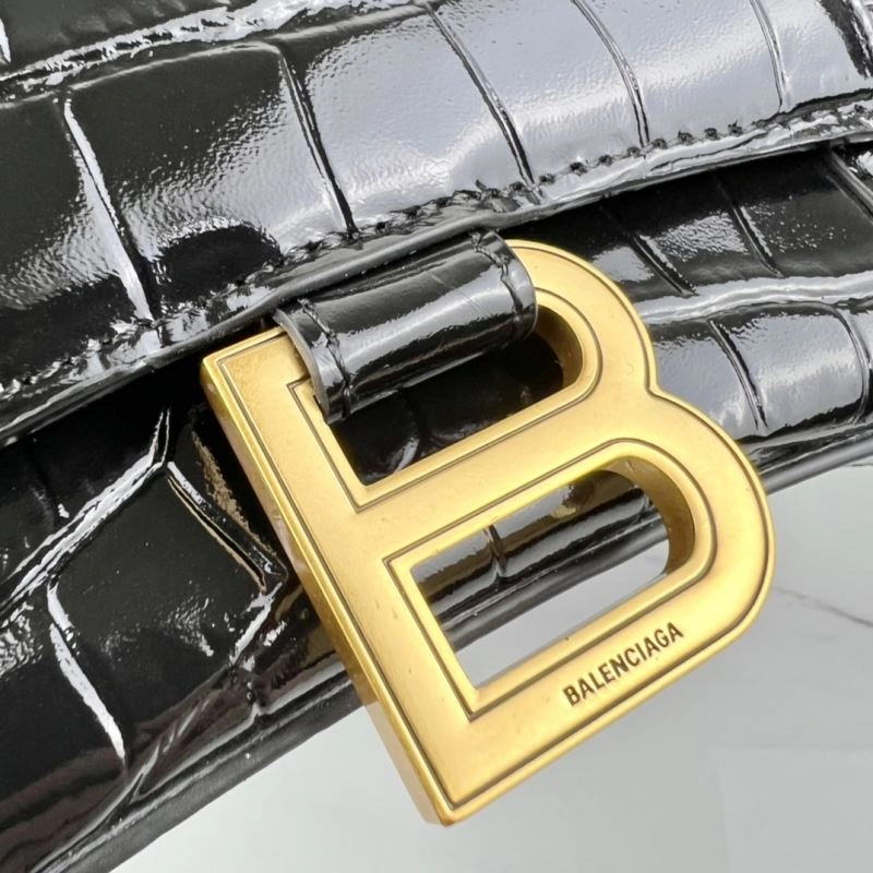 Balenciaga Hourglass Mini Chain Crossbody Bag -  Cowhide Design Bright 78647