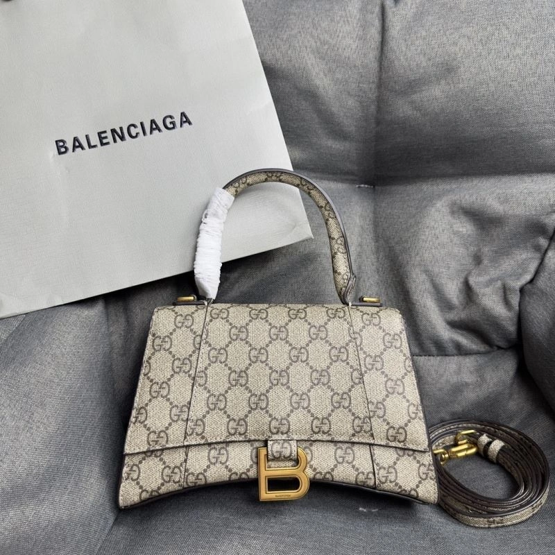 Premium Balenciaga Hourglass Moon Bag - S Size Cowhide Elegance 70022