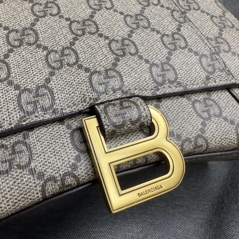 Premium Balenciaga Hourglass Moon Bag - S Size Cowhide Elegance 70022